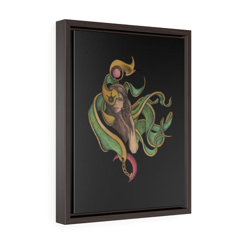 "Heart of Gold Colored"- Framed Premium Gallery Wrap Canvas