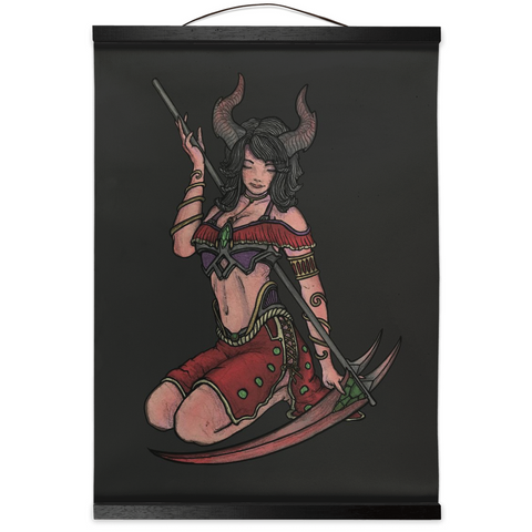 “Allure”- Hanging Canvas Scroll