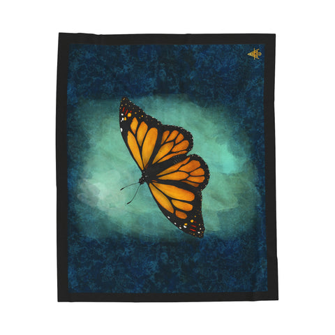 "Flutter" Velveteen Plush Blanket