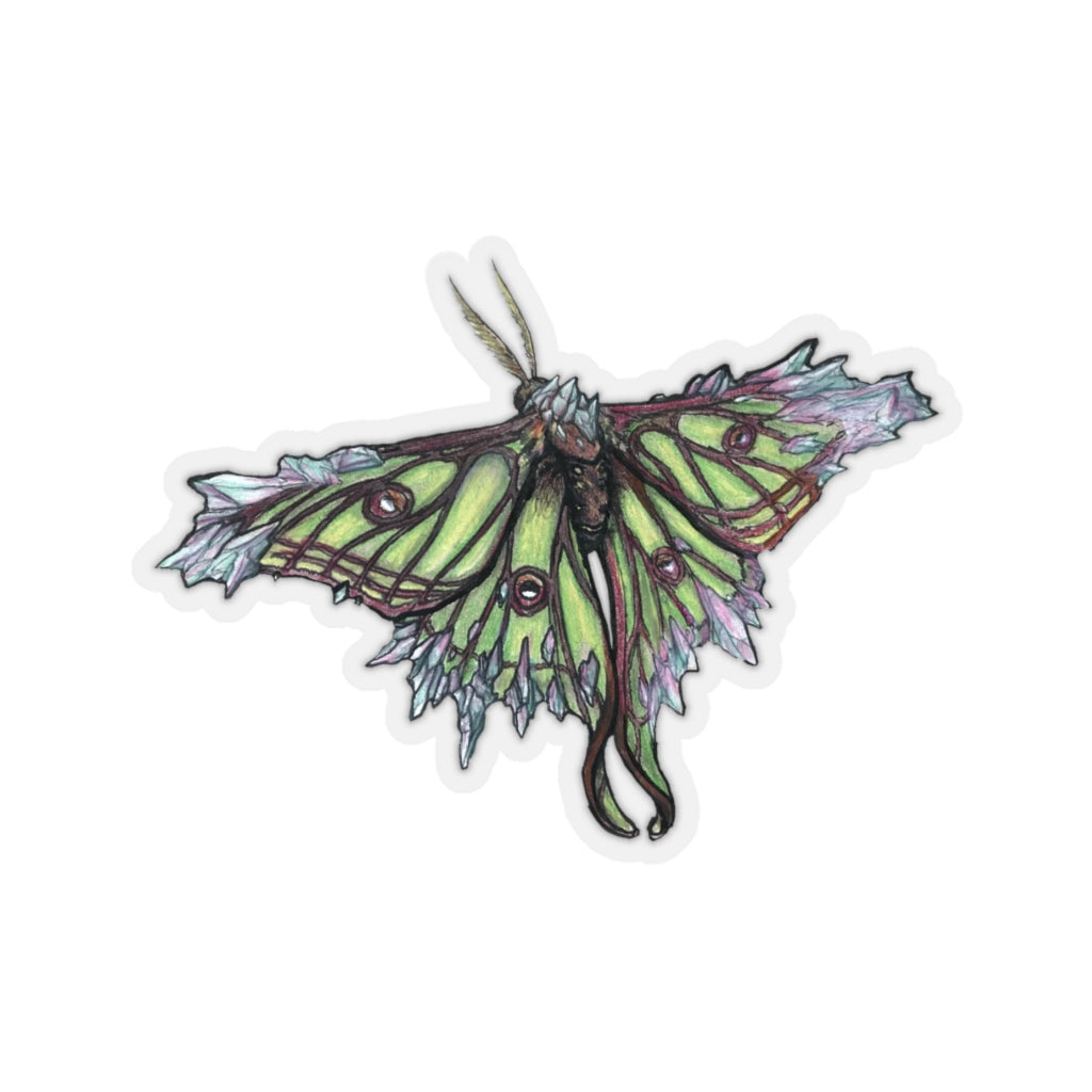 Moon Moth Sticker Crystalline Moon Moth Sticker– Adept Artshop