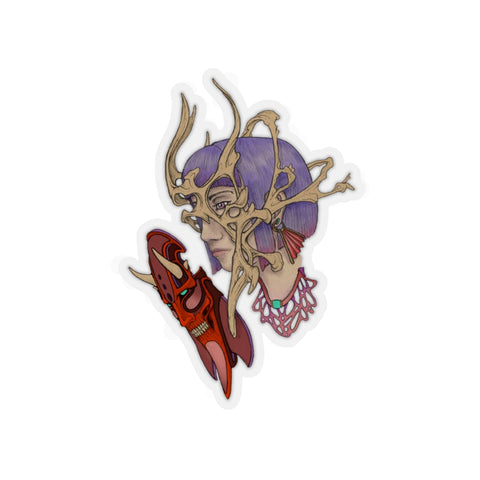 “Guarded”- Colored Transparent Sticker