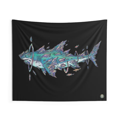 "Great Blue (Crystalline Edition)" Tapestry