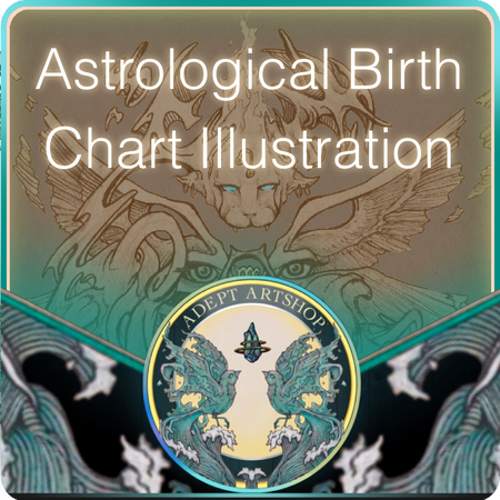Astrology Birth Chart Illustration