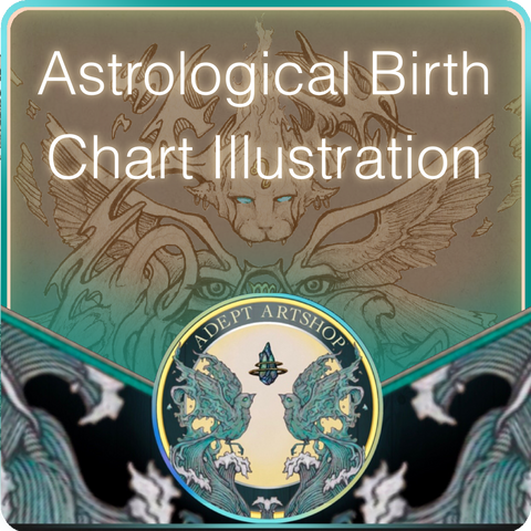 Astrology Birth Chart Illustration