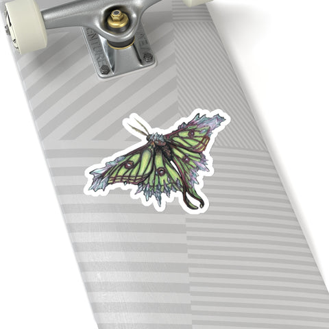 Crystalline Moon Moth Sticker