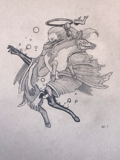 Hallowed I Original Sketch