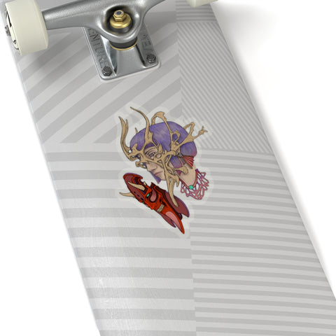 “Guarded”- Colored Transparent Sticker